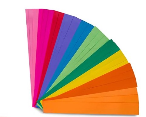 Tiras de Cadena de Papel Brillante Premium para Decoración de Eventos (150 Tiras Surtidos)