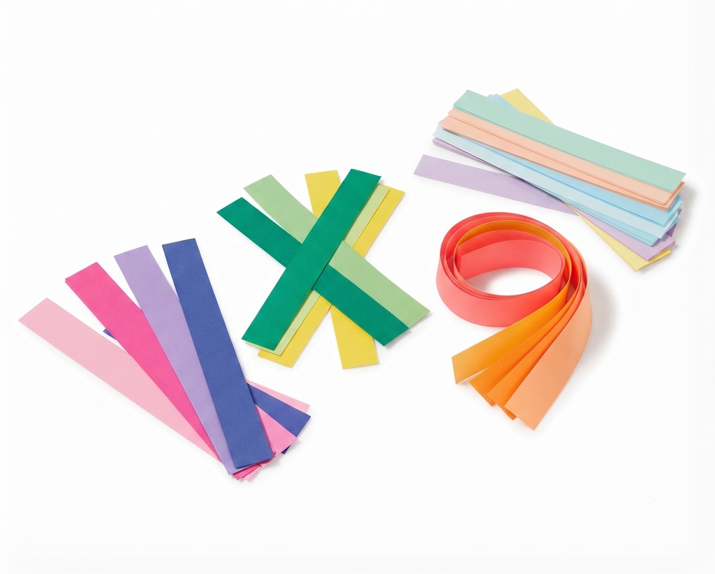 Tiras de Cadena de Papel Brillante Premium para Decoración de Eventos (150 Tiras Surtidos)