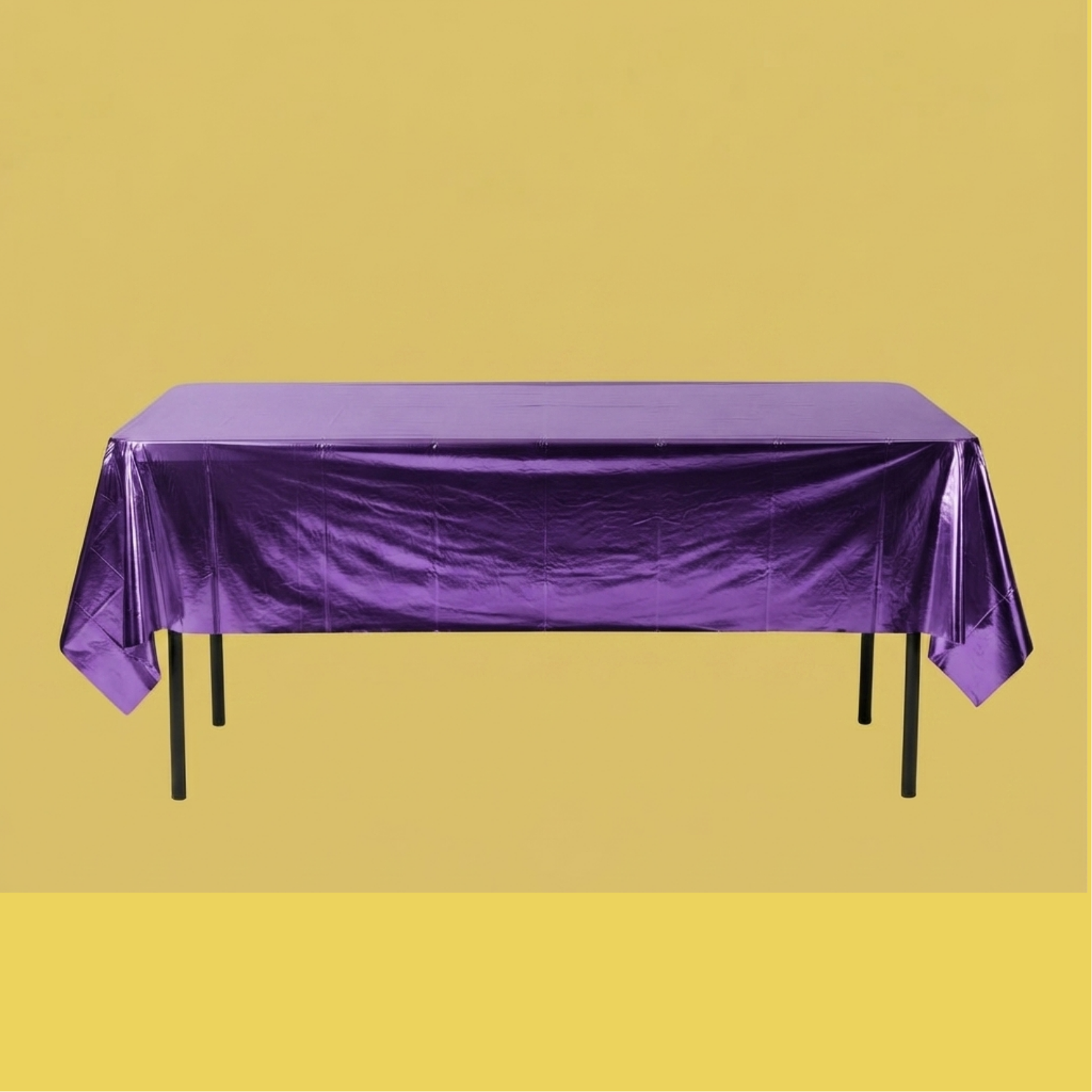 Mantel de Plástico Liso Metálico (137 x 183 cm)
