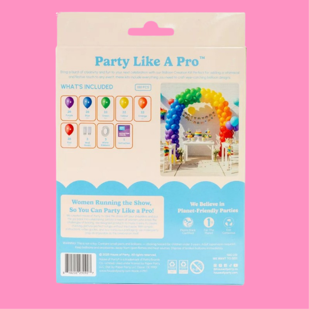 Kit de Arco de Globos "Arcoiris"