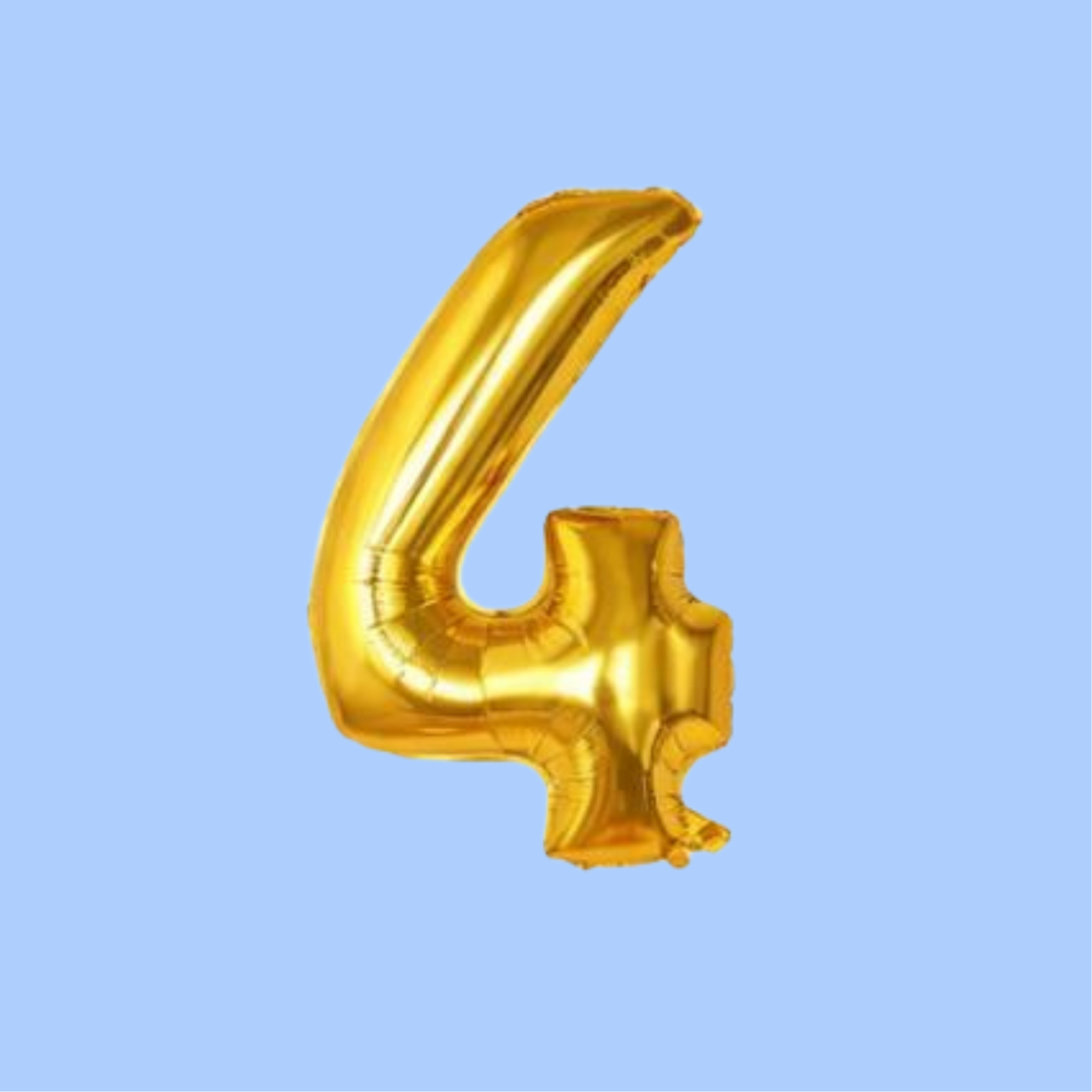 Globo Metálico DORADO de Número Gigante (32 pulgadas / 80 cm)