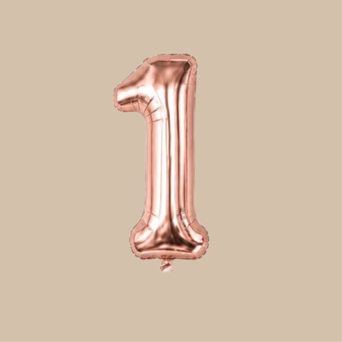 Globo Metálico Rose Gold de Número Gigante (32 pulgadas / 80 cm)