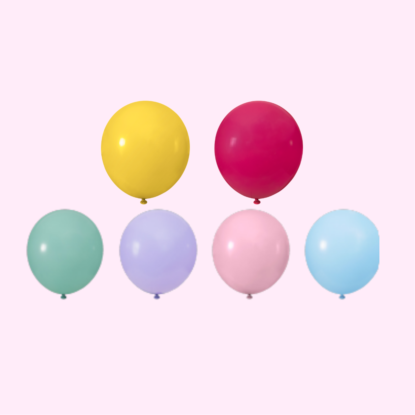 Bolsa de Globos surtido de Látex Lisos Paquete con 50 piezas de 5 pulgadas