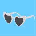 Lentes de Sol en Forma de Corazón