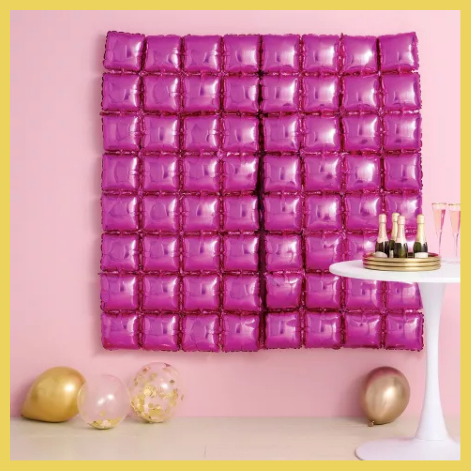 Kit de Fondo para Globos Métalico 139.7 cm x 139.4 cm