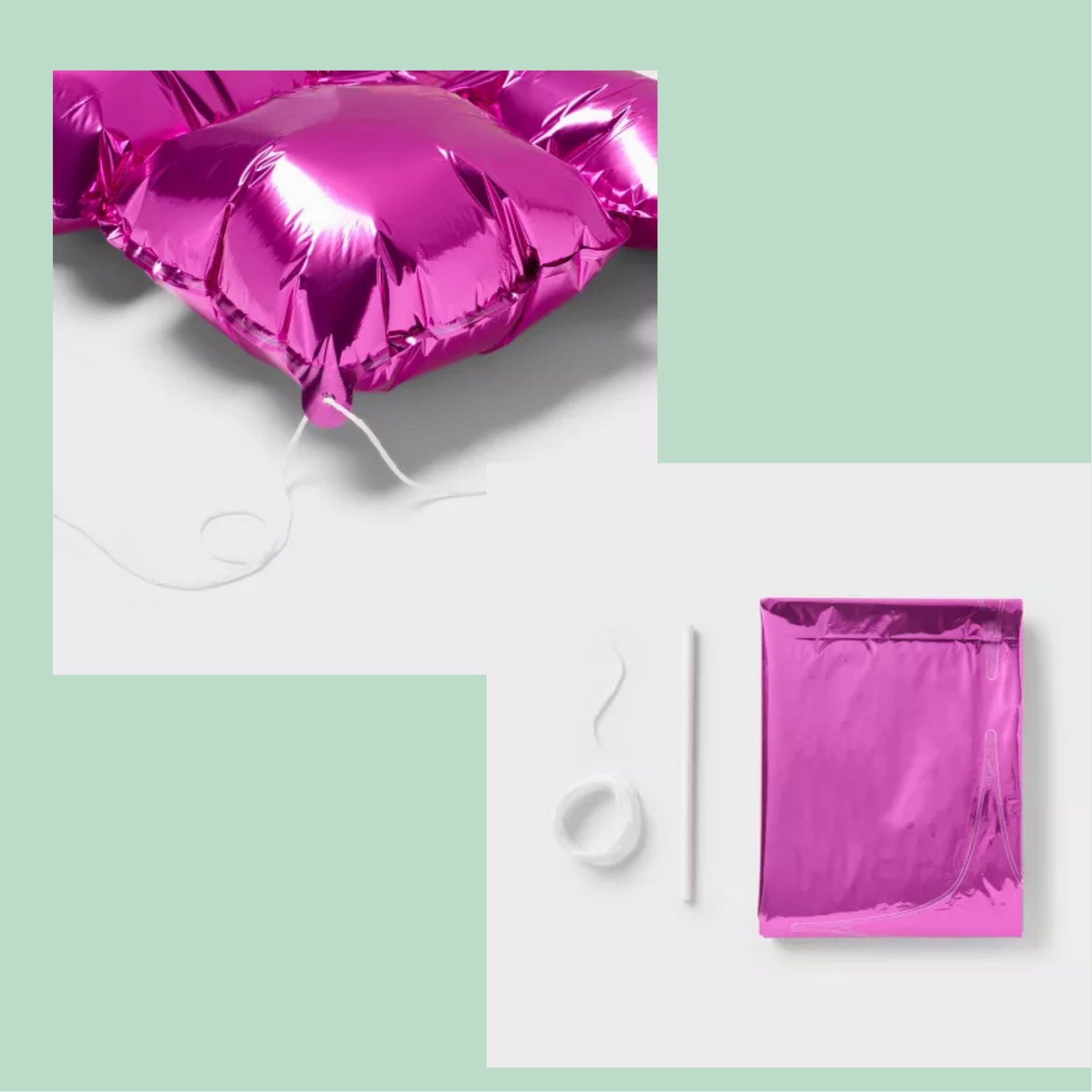 Kit de Fondo para Globos Métalico 139.7 cm x 139.4 cm