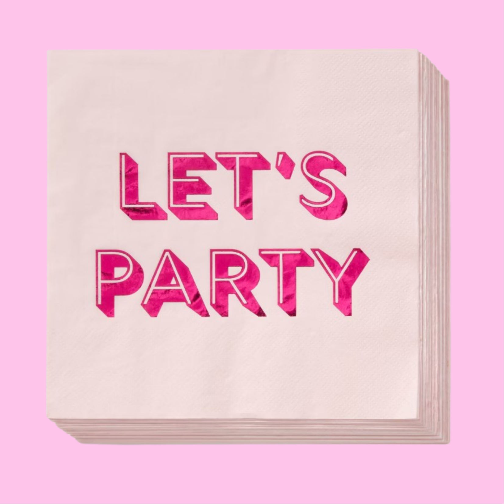 Servilletas "Let's Party" Hot Pink (30 piezas)