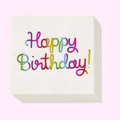 Servilletas "Happy Birthday" Rainbow Foil (30 piezas)