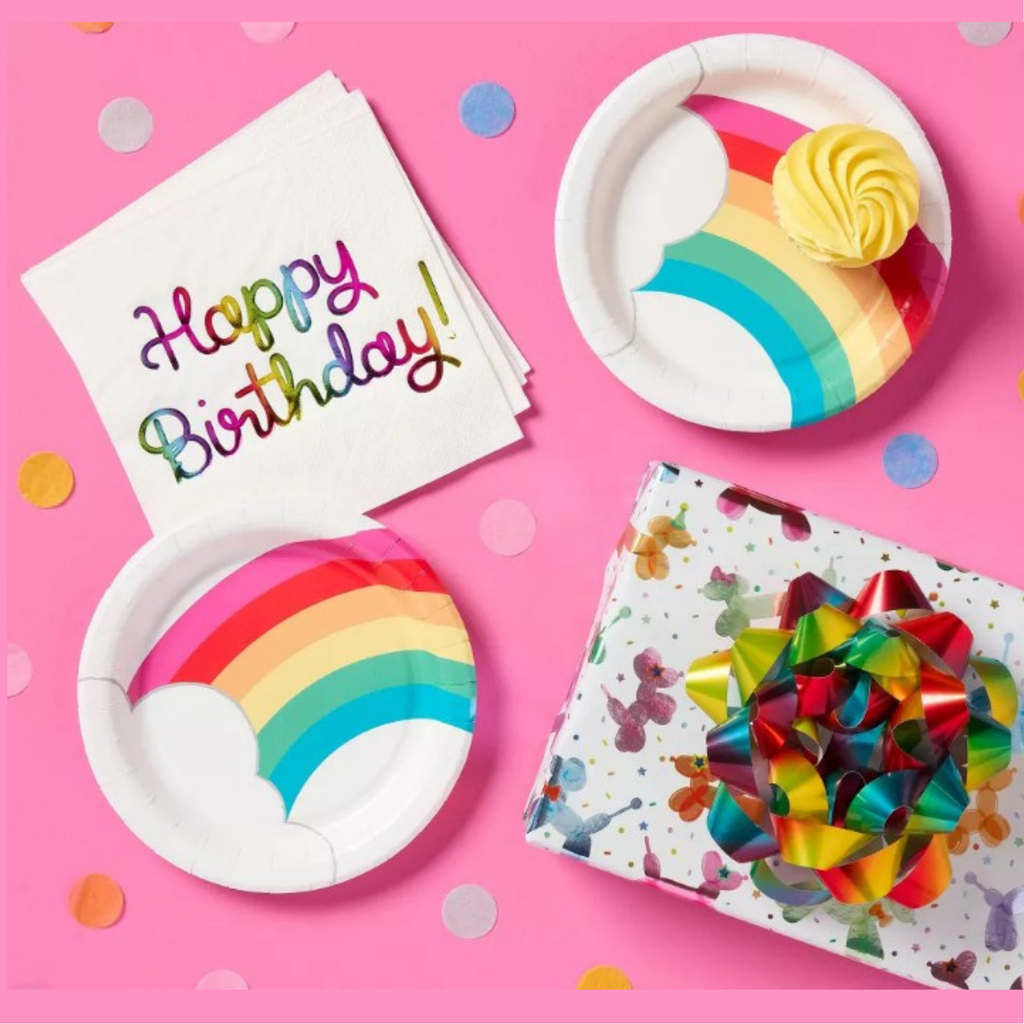 Servilletas "Happy Birthday" Rainbow Foil (30 piezas)