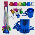 Collar de Cuentas "Mardi Gras Fun" con Shot (Pieza Individual)