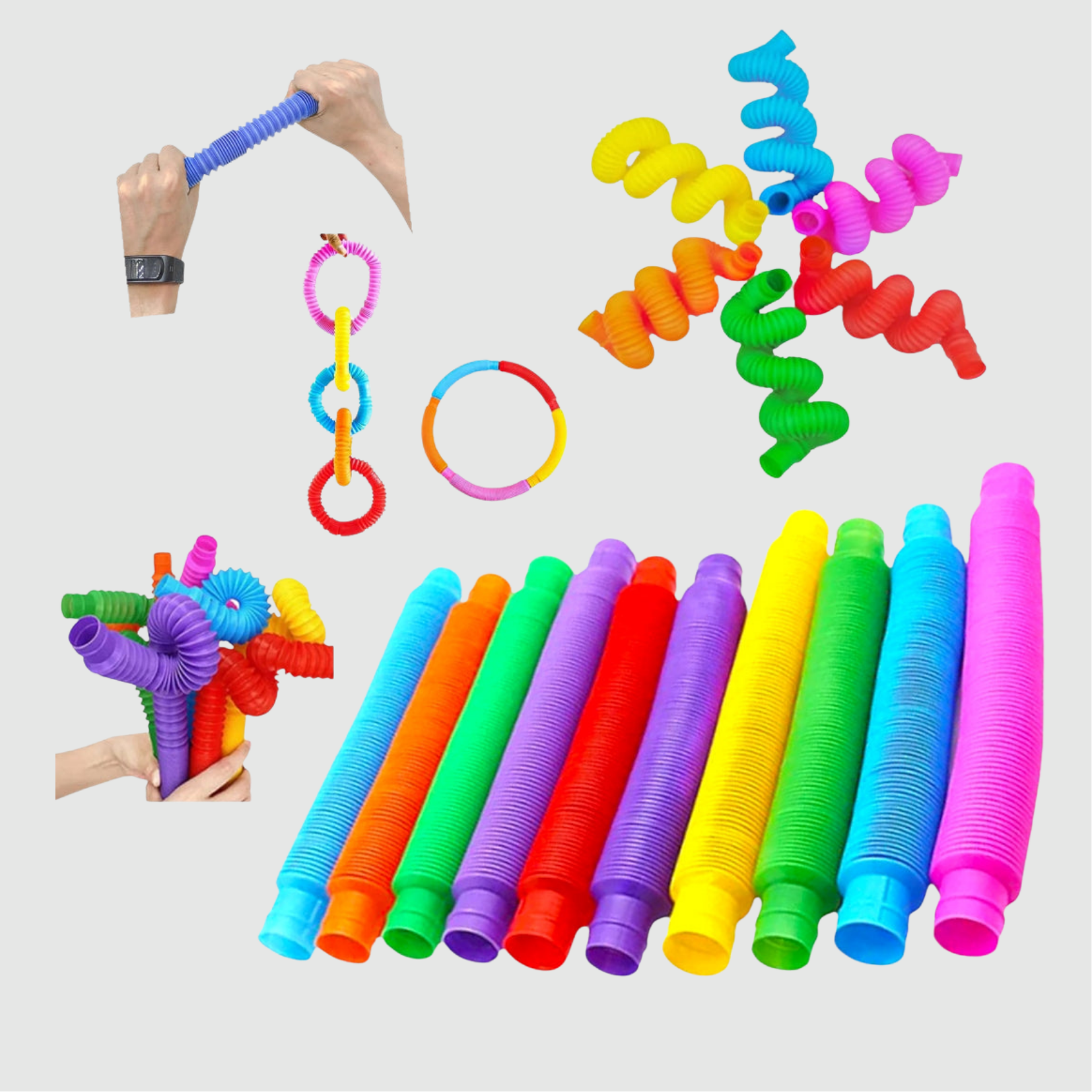 Mini "Pop Tube" Sensorial (Set de 12)