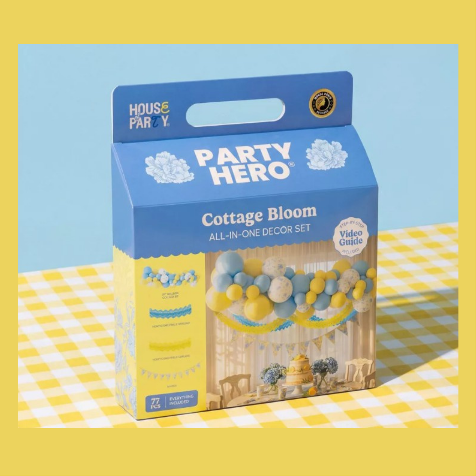 Kit de Decoración con Globos "Cottage Bloom"