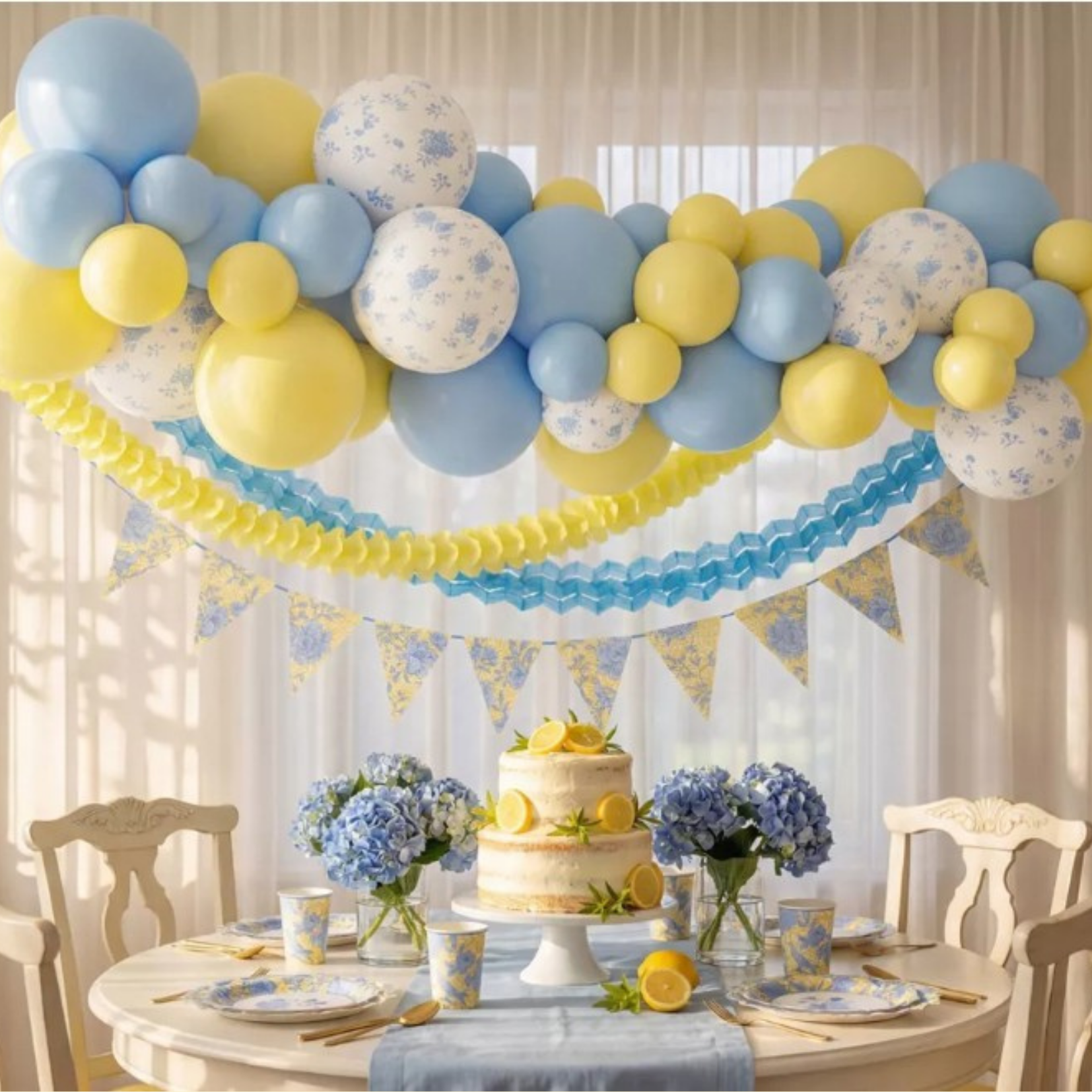 Kit de Decoración con Globos "Cottage Bloom"