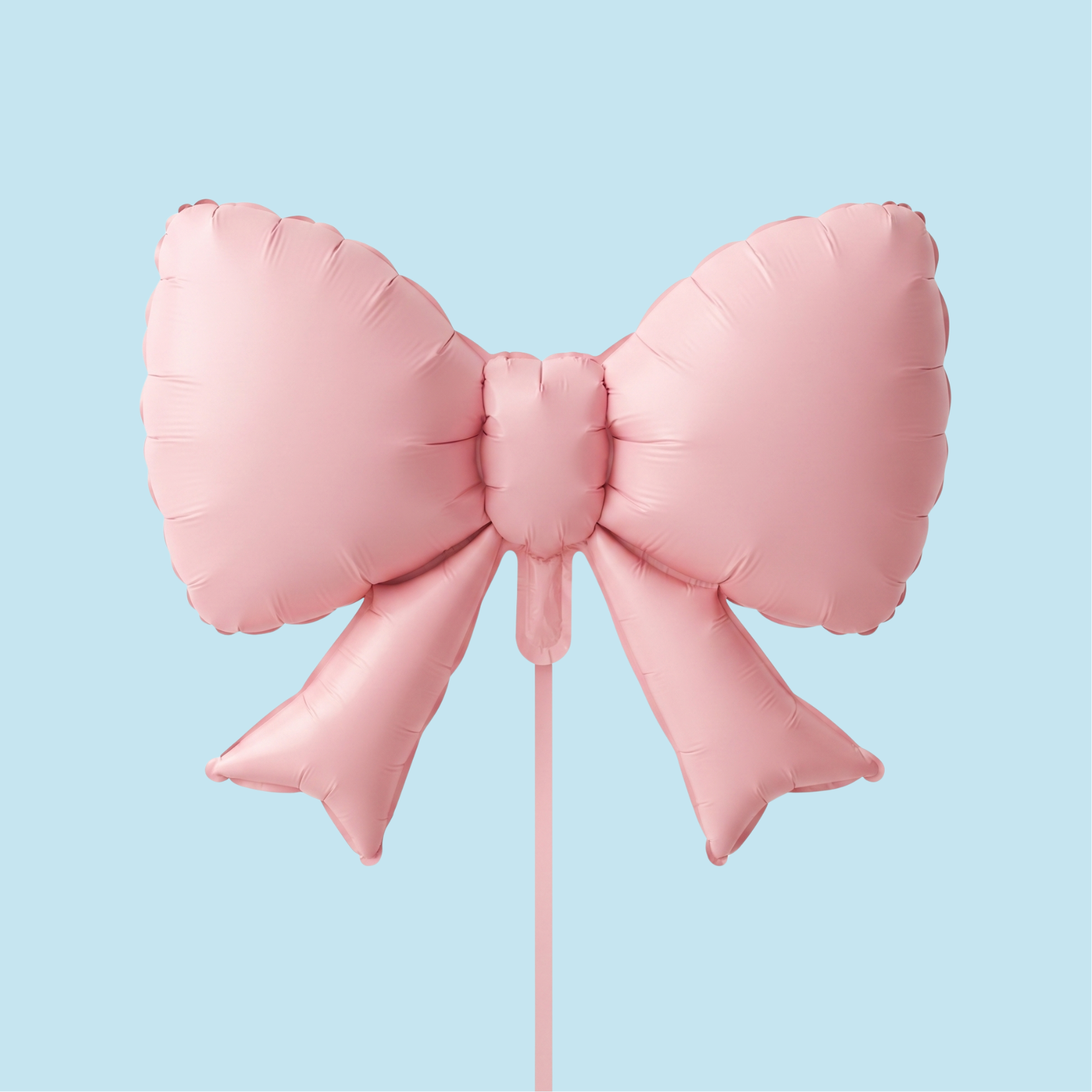 Globo Metálico en Forma de Moño "Cute" - Rosa Pastel 21 pulgadas
