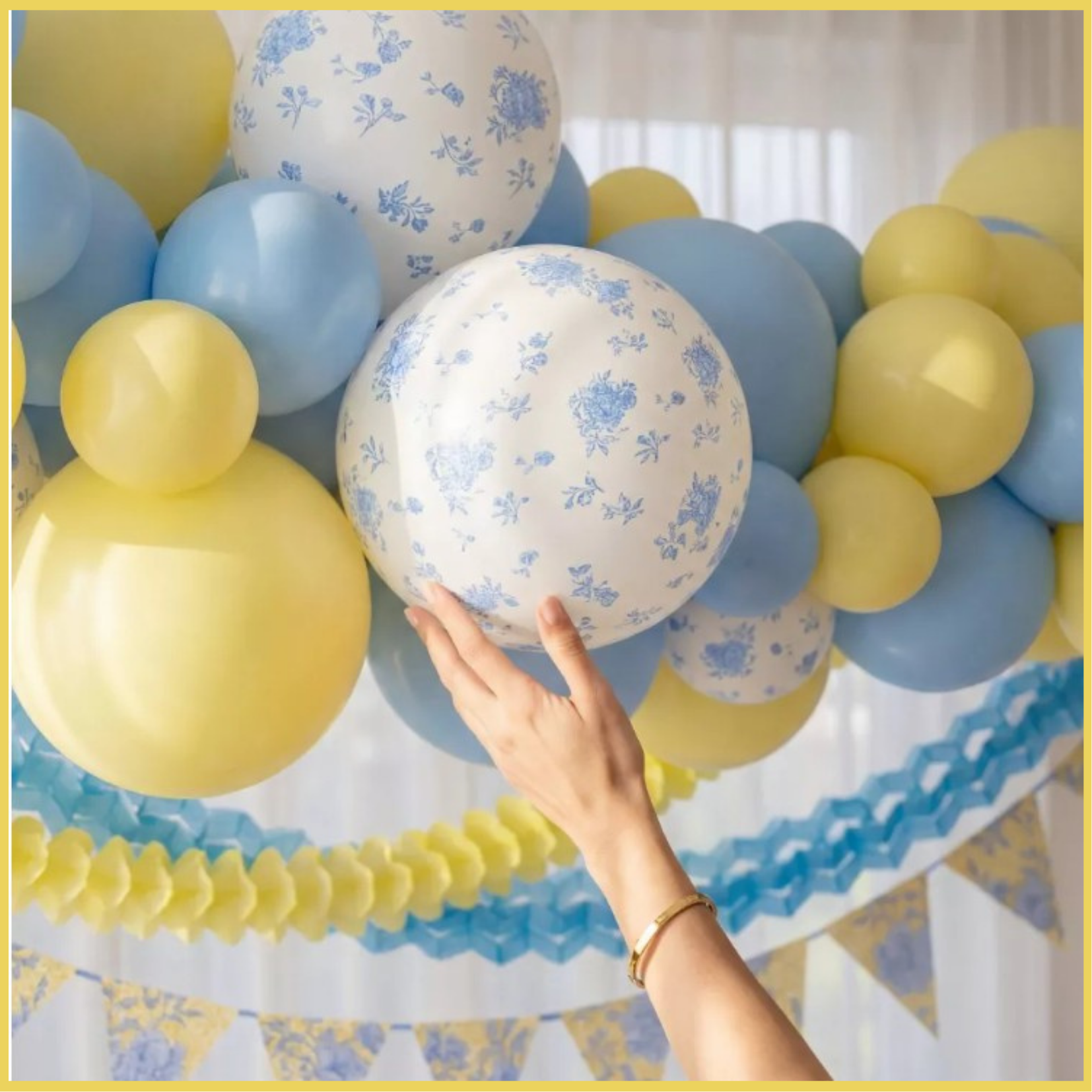 Kit de Decoración con Globos "Cottage Bloom"