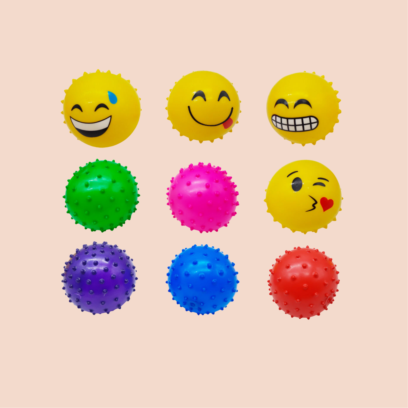 Pelotas Antiestrés "Emoticon" (Set de 10)