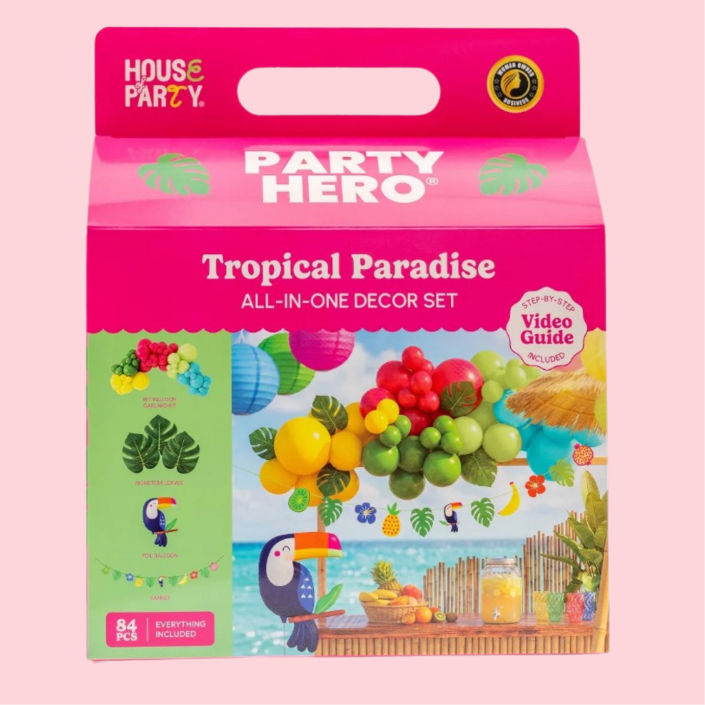 Kit de Decoración con Globos "Tropical Paradise"