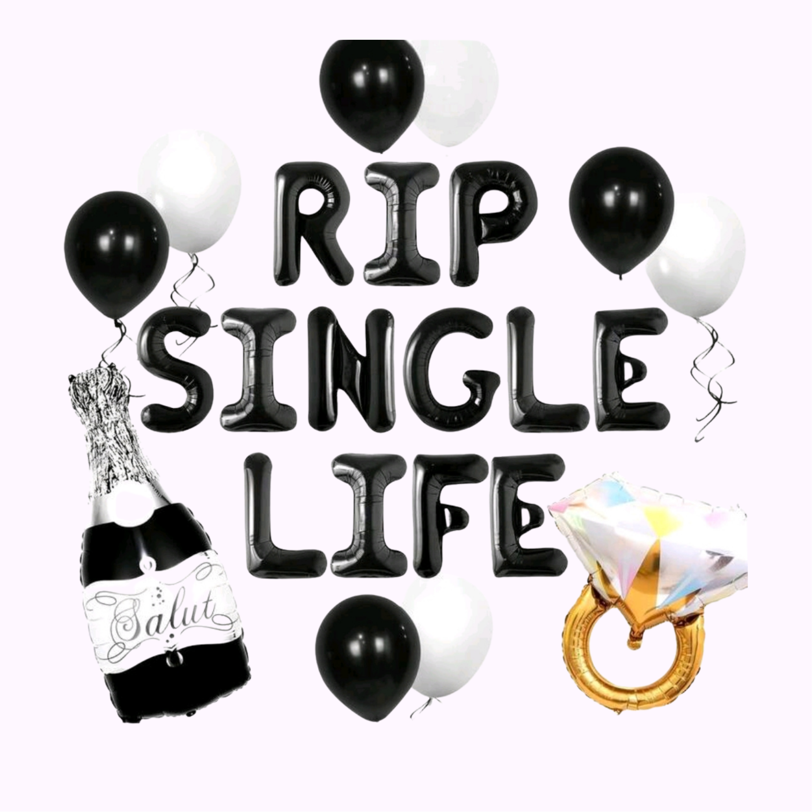 Kit de Decoración "RIP Single Life"