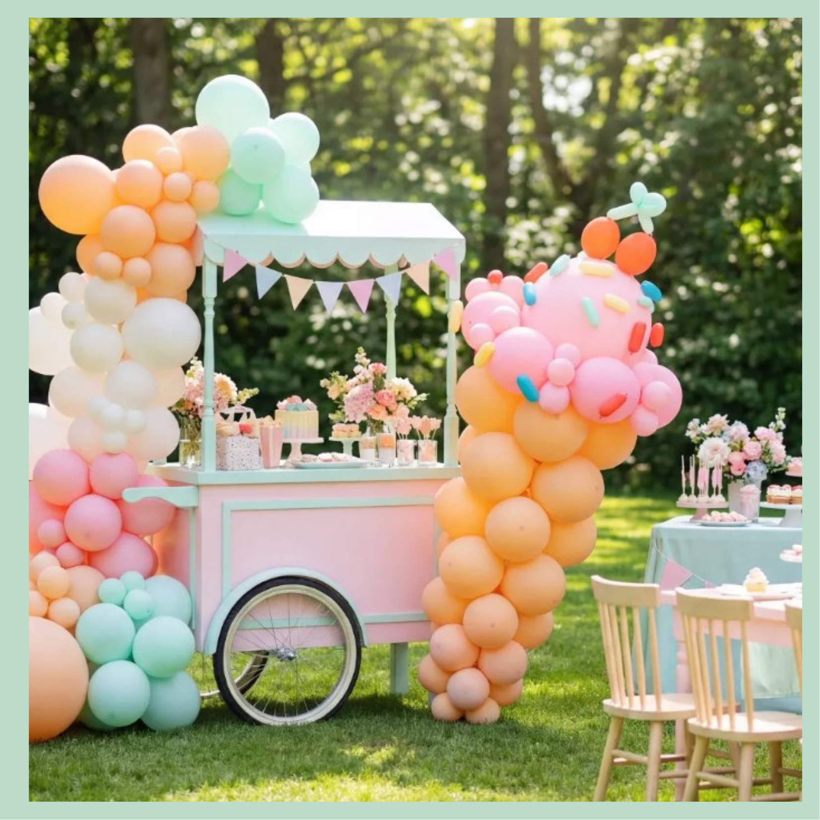 Kit de Creación de Globos  Helado Cute