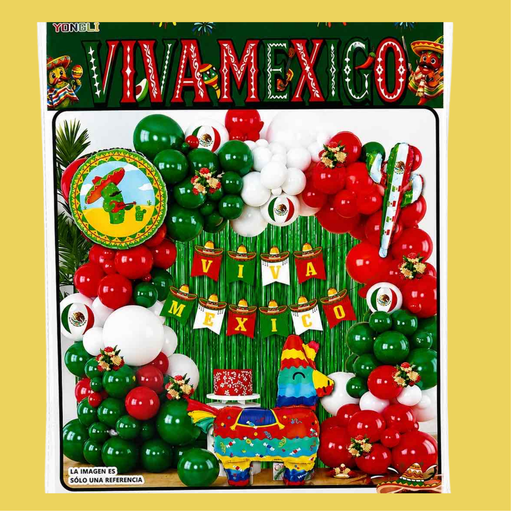 Kit Decorativo "Viva México" (69 piezas)