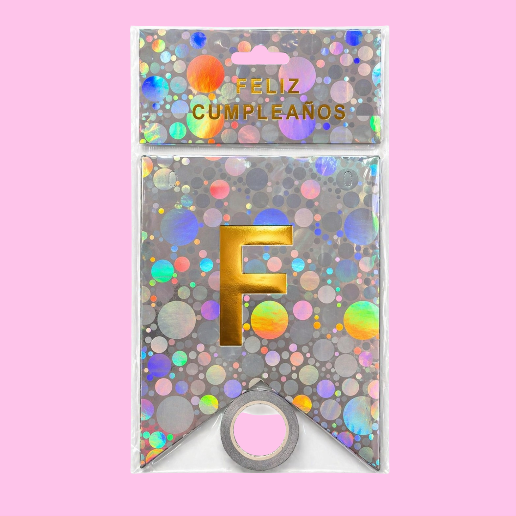 Banner "Bubble Blast" - Feliz Cumpleaños (Acabado Láser)