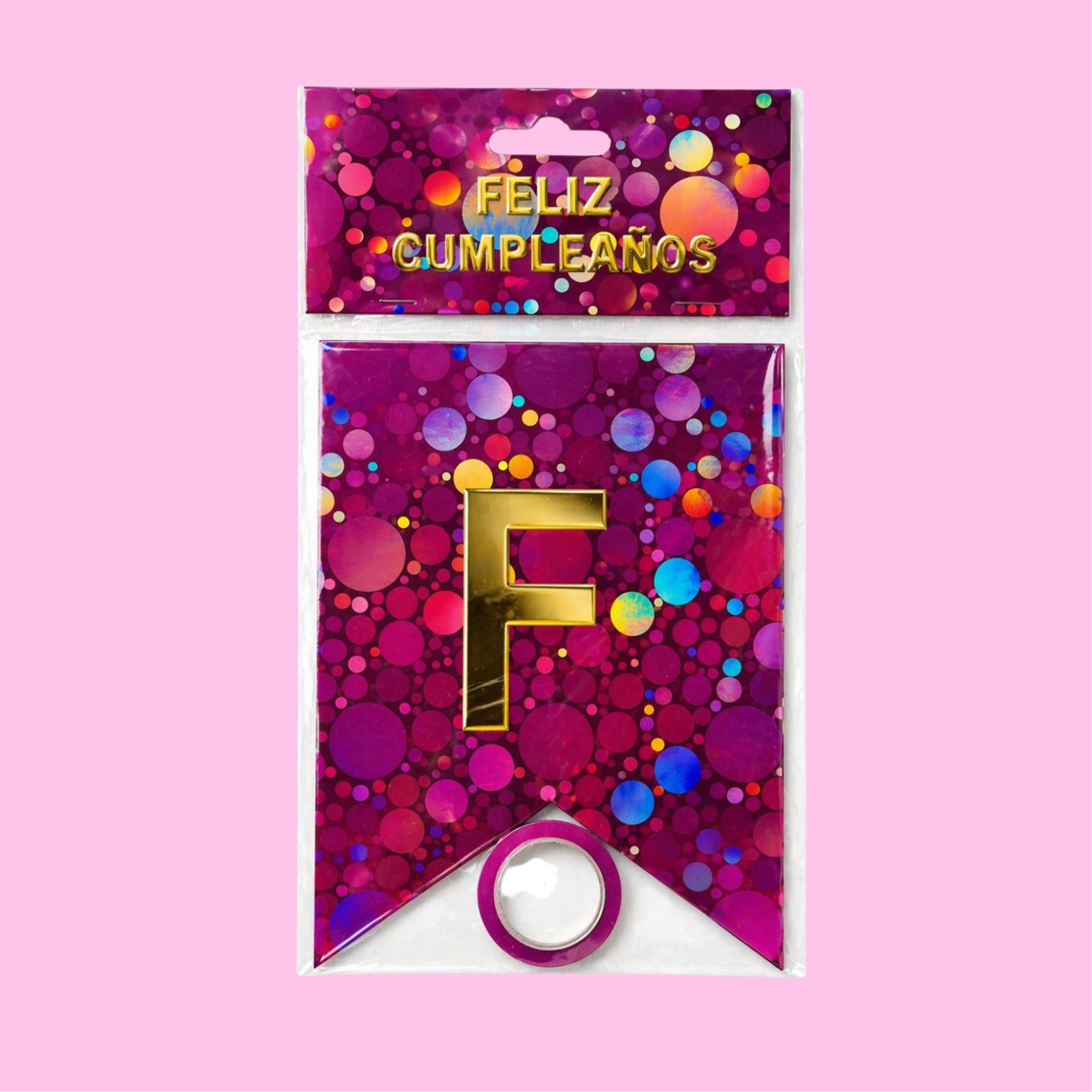 Banner "Bubble Blast" - Feliz Cumpleaños (Acabado Láser)